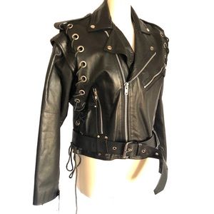 Incredible Vintage leather motorcycle jacket